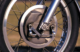 BSA A 65 Vorderradbremse