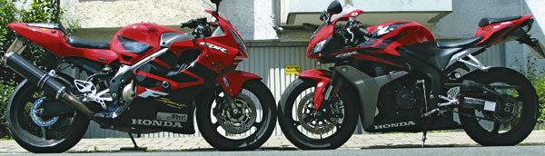 CBR 600 Mod. 2001 vs. Mod. 2007