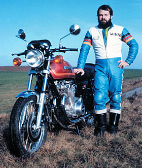 Winni Scheide damals mit GS 750