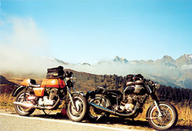 Laverda + Triumph Bonneville