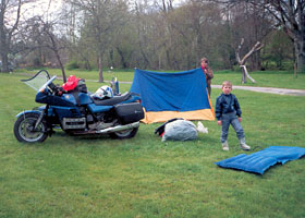 Campinplatz im Clifford Bridge Park