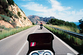 Küstenstraße bei Valledoria