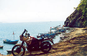 Der Hausstrand in unserem Zielort Göçek.