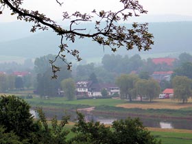 Blick von Onkel Palms Hütte