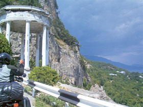 Motorradreise durch die Ukraine - an der Krim