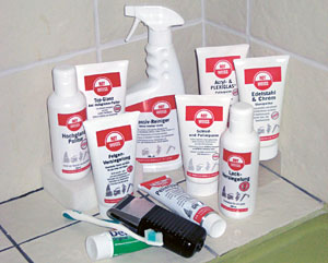 Rot-Weiß Lackpflege