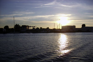 Fischereihafen Sonnenuntergang