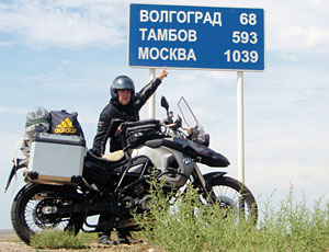 Mit dem Motorrad von Hamburg nach Moskau