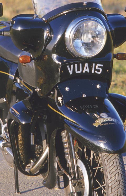 Vincent Black Knight Front