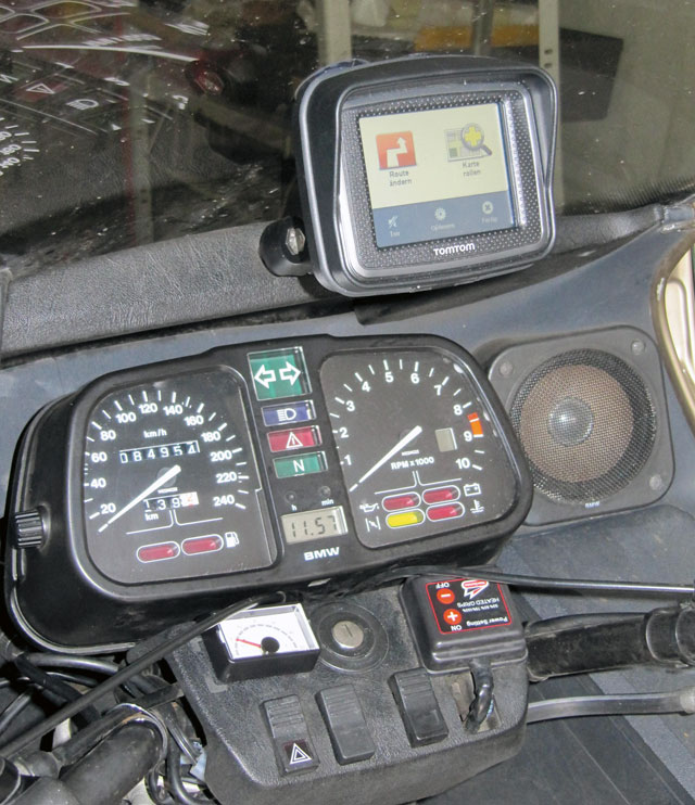TomTom Urban Rider an BMW K 100
