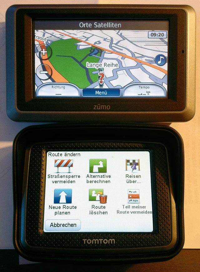 Vergleich TomTom vs. Garmin