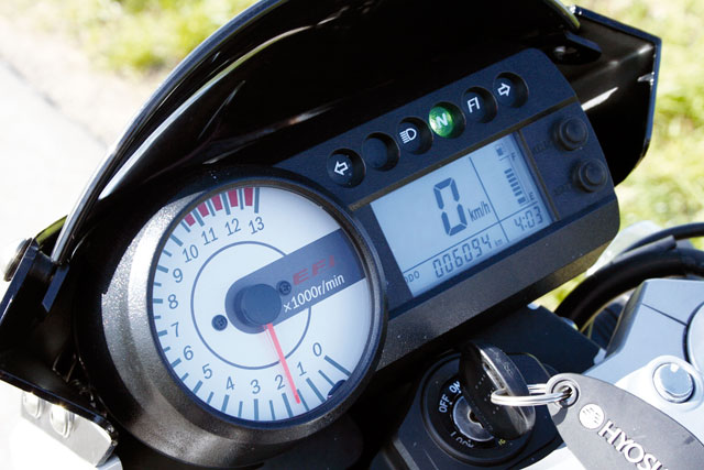 Hyosung GT 250i naked Cockpit