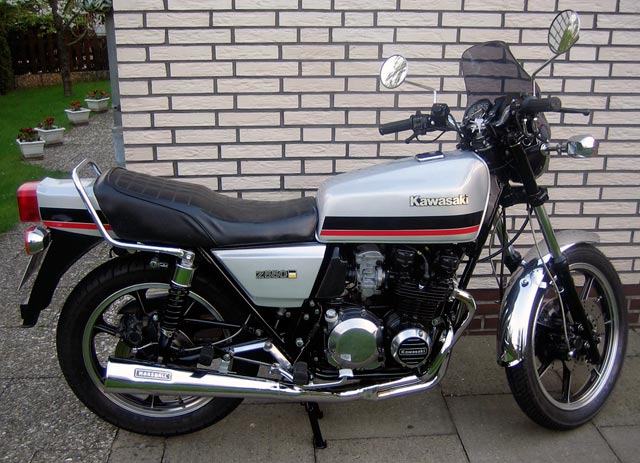 Kawasaki Z550 nachher