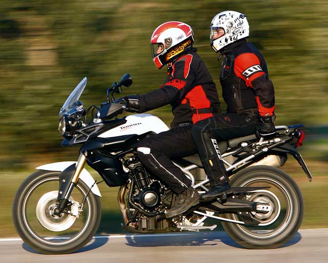 Triumph Tiger 800 mit Sozius