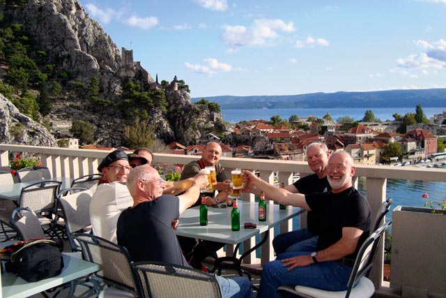 Motorradreise-Kroatien - über den Dächern von Omis