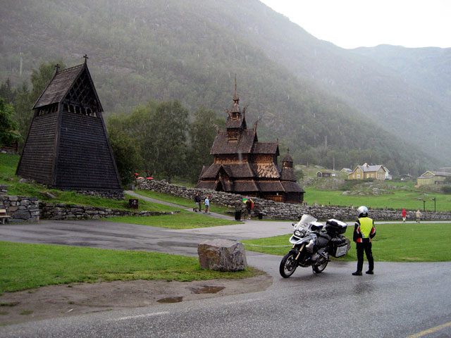 Motorradreise Norwegen / Lofoten Borgund