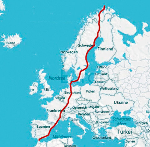 Fahrstrecke - Ironbutt NG72