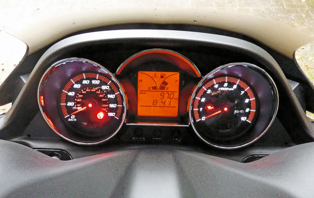 Kymco Downtown 300i ABS Cockpit