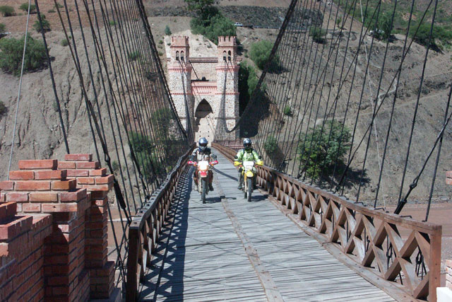 Bolivien Hängebrücke