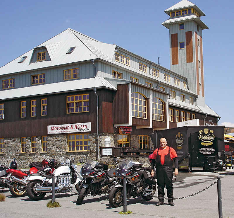 Kawasaki ZRX 1200 S am Fichtelberg
