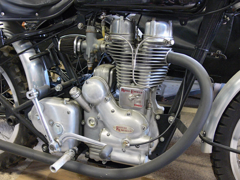 Alte Enfield Rechtsschaltung