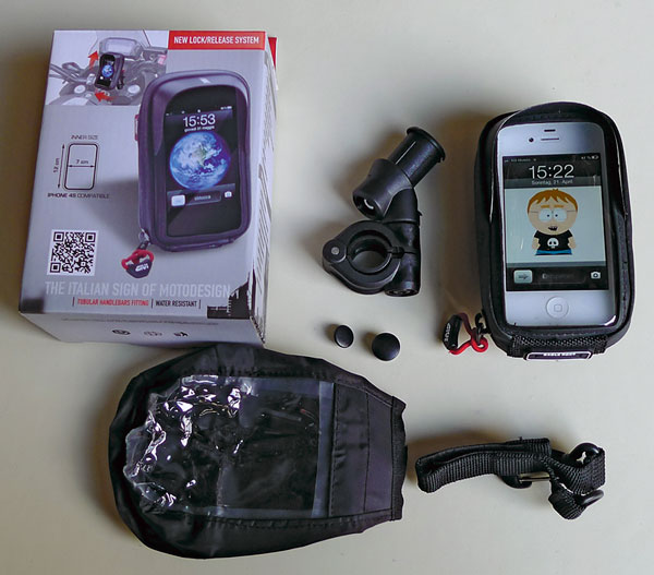 Givi iPhone-Tasche Lieferumfang