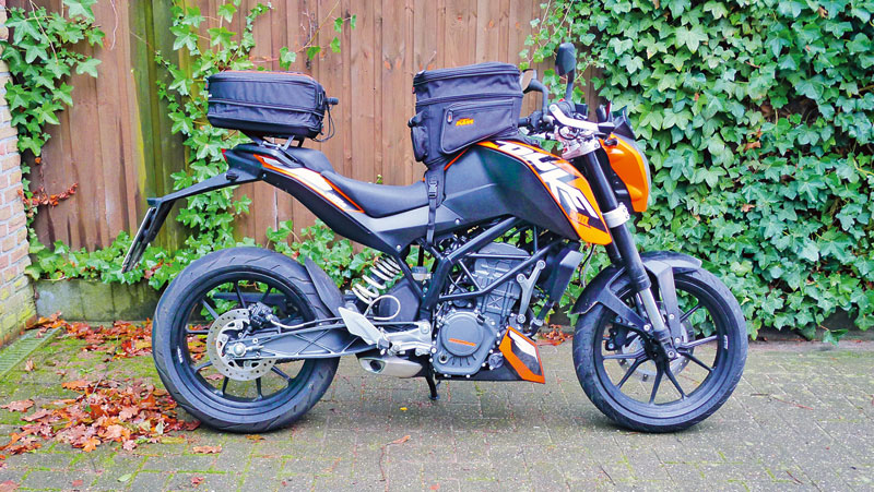 KTM 200 Duke Gepäcksystem