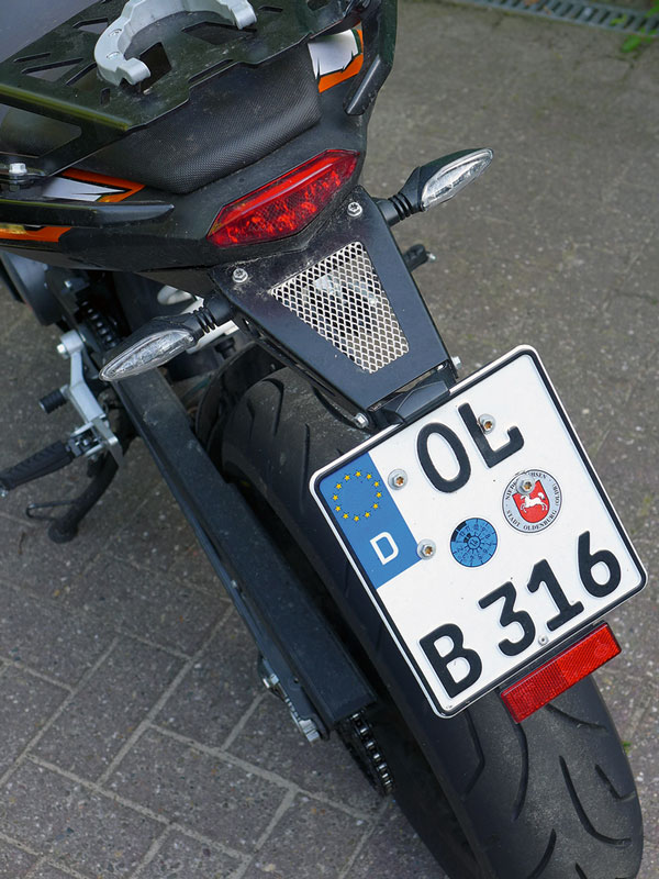 KTM 200 Duke Nummernschildhalter