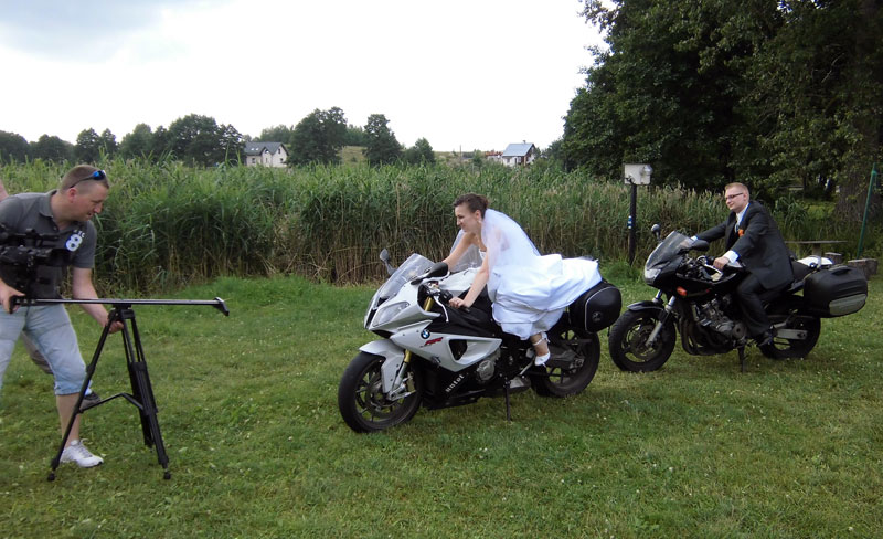 Fotoshooting mit Brautpaar