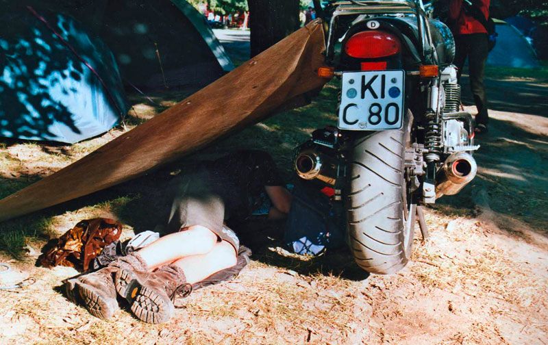 Zelten nach 1350 Kilometern