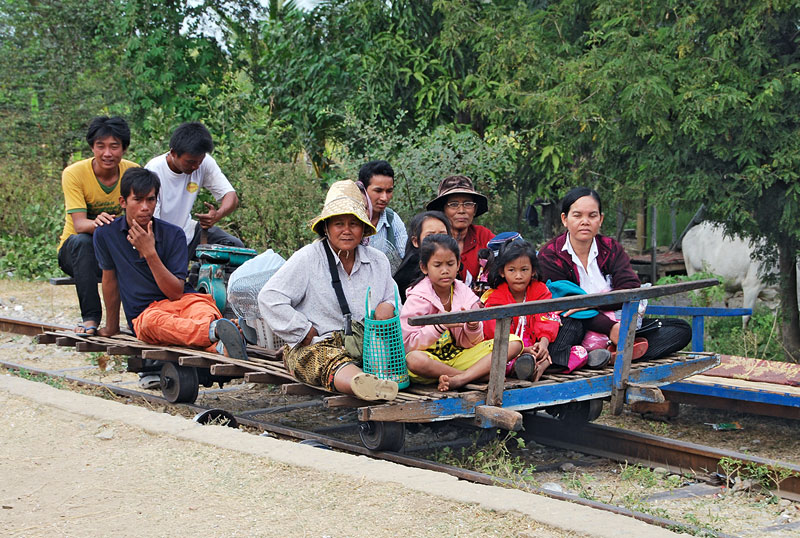 Schienenfahrzeug für den Transport