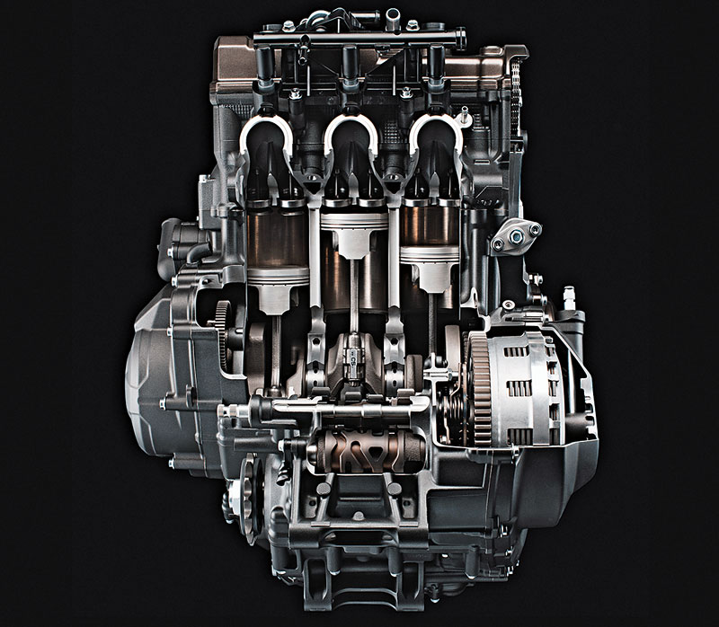 Yamaha MT-09 Motorschnittmodell