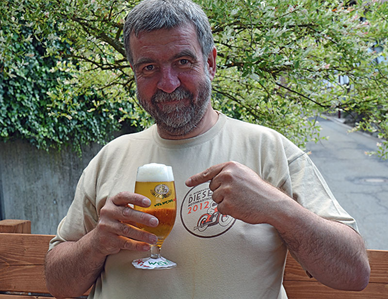 Enfield-Diesel-Tour Hatz-Bier