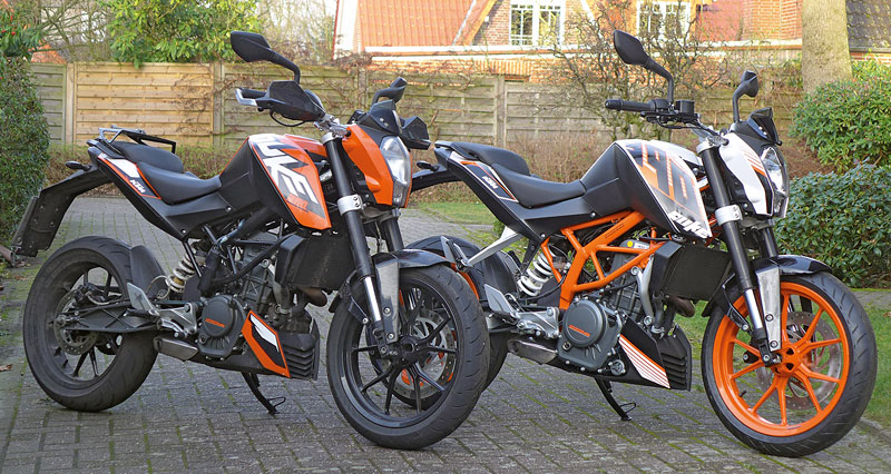 KTM 200 Duke vs. 390 Duke