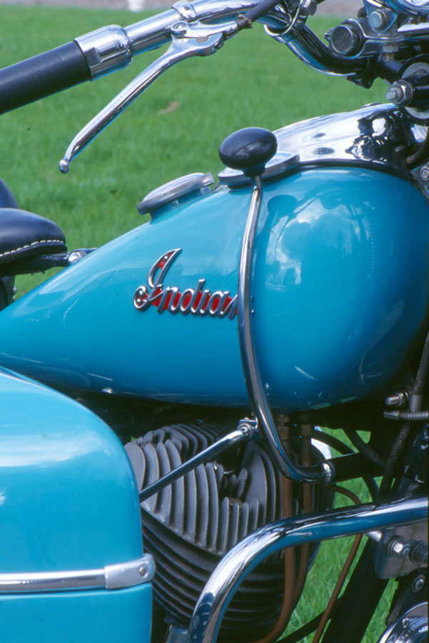 Indian Chief Gespann 1948 Schalthebel