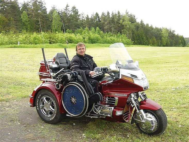 Rollihalter an Mototrike Foto Roland Herbig