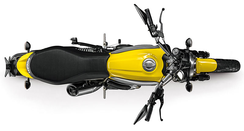 Ducati Scrambler von oben