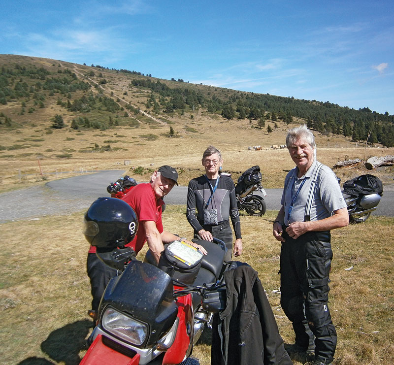 Mittagspause auf dem Col de Jau