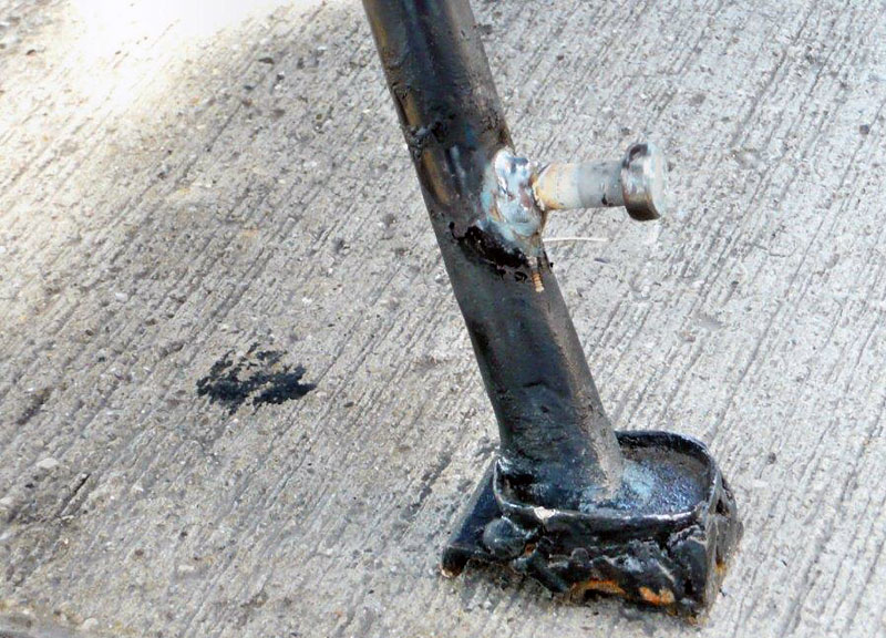 Suzuki DR650RS verlaengerter Seitenstaender