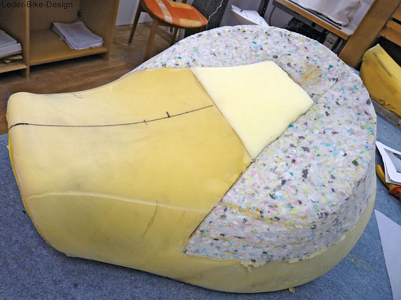 Leder Bike Design Sitzbankkern