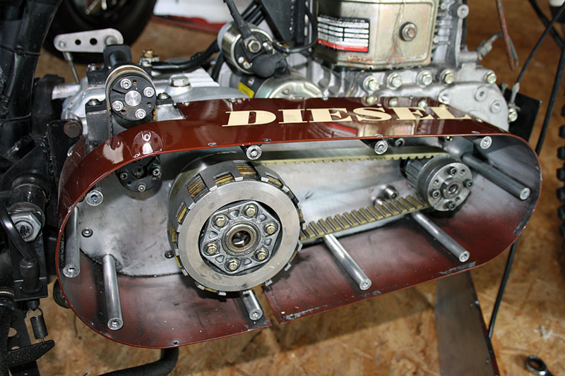 Diesel Eigenbau Riemen und Kupplung