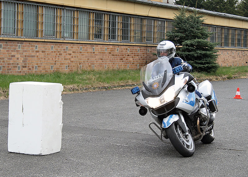 Bettina beim SHT der Polizei