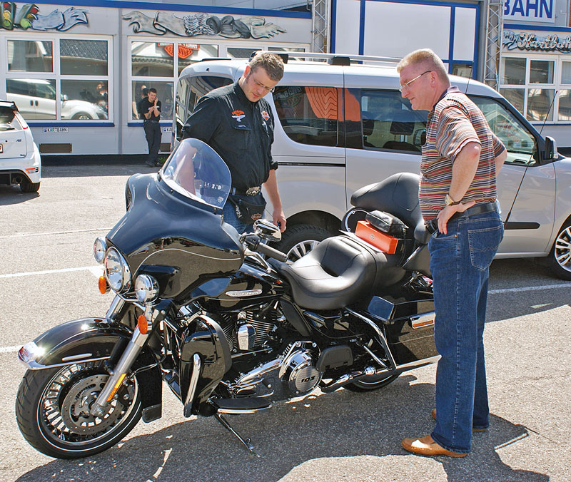 Harley Davidson Electra Glide Uebergabe