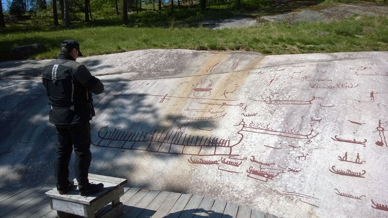 Felszeichnungen in Tanum Schweden Dalsland