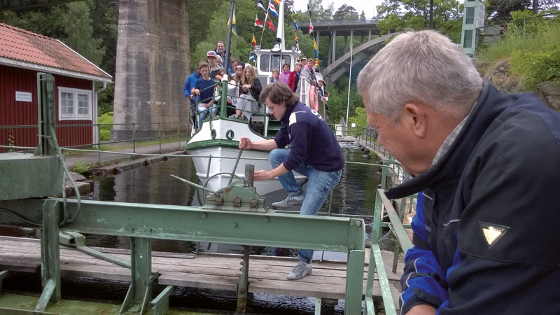 Schleusung in Haverud Schweden Dalsland