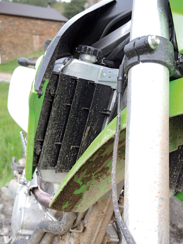Kawasaki KLX250 Kuehlerschutz