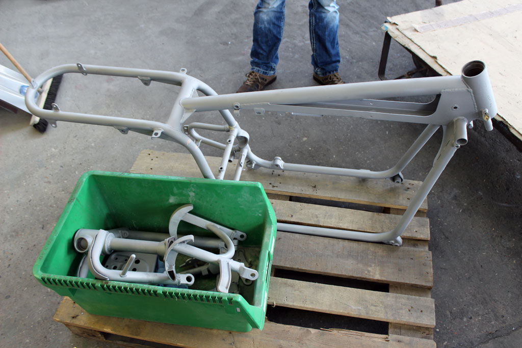 Vorbehandlung gestrahlte Teile