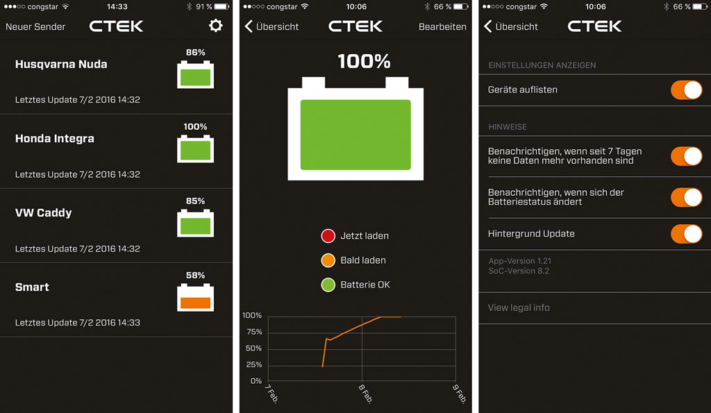 CTEK Battery Sense Screenshots