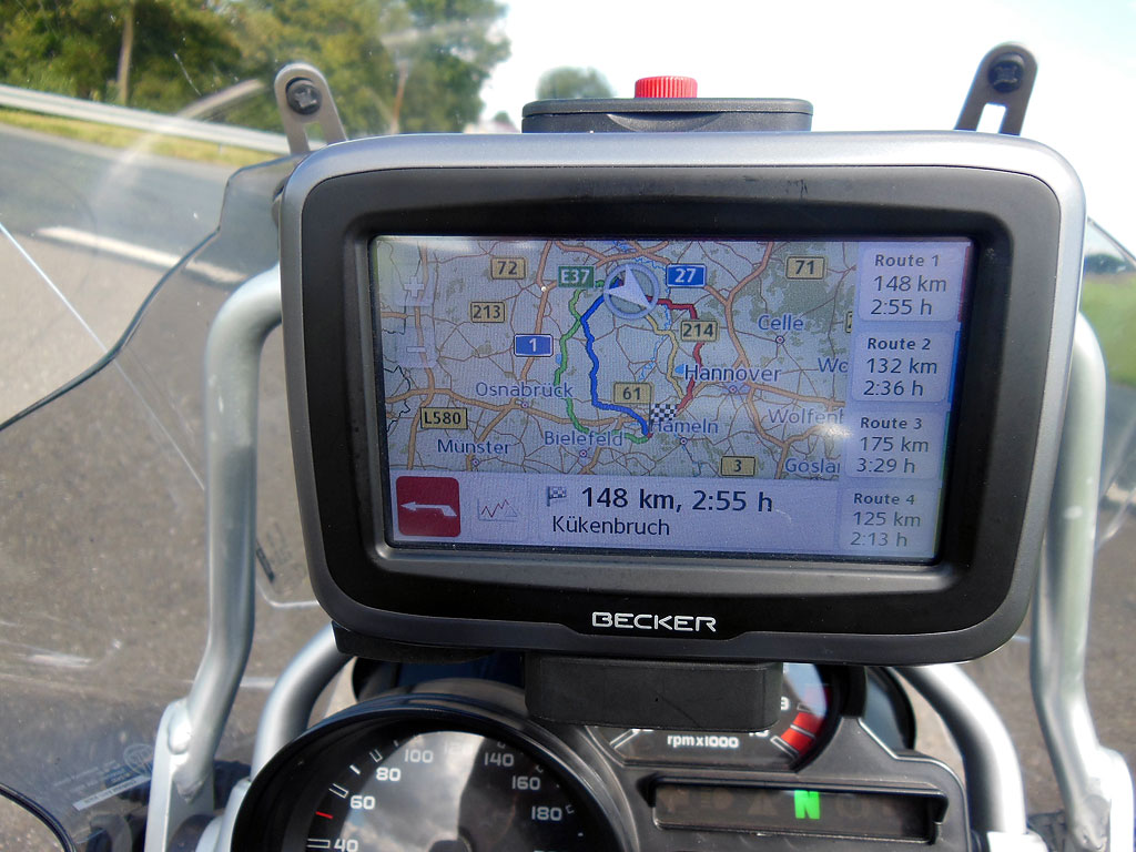Alternative Routenanzeige Becker Mamba 4
