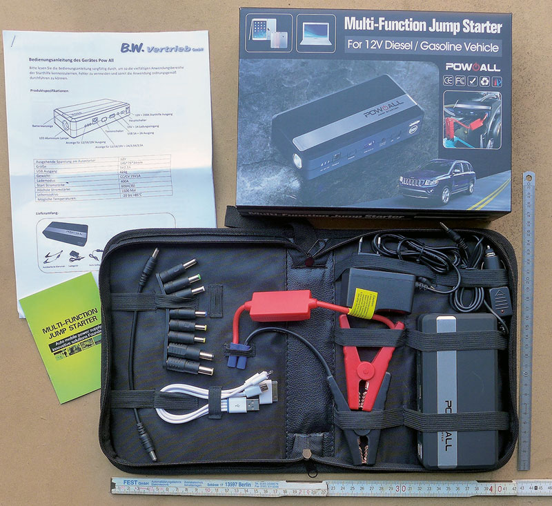 Pow all Akkupack Lieferumfang